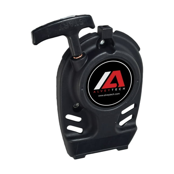 AlveyTech Recoil Pull Start with Shroud & 3 Holes for 40cc 4-Stroke ATVs, Dirt Bikes, and Mini Bikes