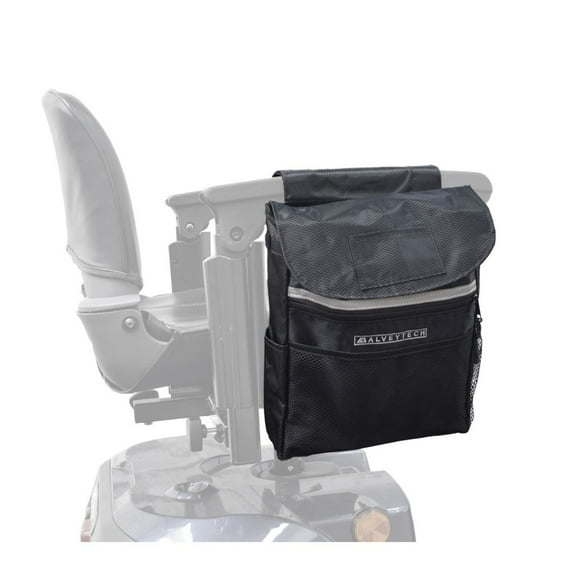 AlveyTech Saddle Bag for Mobility Scooter, Wheelchair, and Power Chair (Large, Black) - Accessories