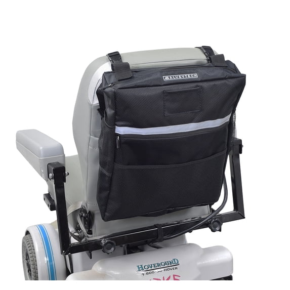 AlveyTech Seat Backpack Bag with Multiple Pockets, Storage Bag for Mobility Scooters & Power Chairs