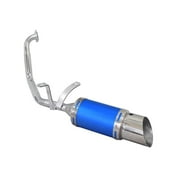 AlveyTech Short Performance Exhaust System for GY6 150cc Scooters & Go-Karts Blue