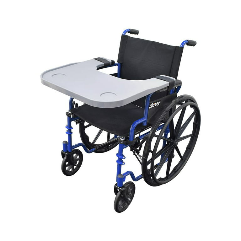 Wheelchair Tray, Detachable Wheelchair Table Removable Adult,Mobility  Accessory Attachment Cup Holder Durable, Wheelchair Accessories,Fits  Wheelchair