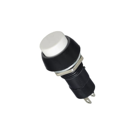 AlveyTech White Horn Button for Go-Go & Pride Mobility Scooters - (SWTPSHB1000) Replacement Scooter 2-Pin Horn Button Momentary Press Switch, Direct Fit for Ultra X, Retro Fit Elite Traveller Series
