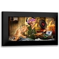 thumbnail image 1 of Alvez, A. - Perez, A. 24x14 Black Modern Framed Museum Art Print Titled - D.J. Frank, 1 of 5