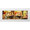 thumbnail image 1 of Alvez, A. - Perez, A. 32x14 White Modern Wood Framed Museum Art Print Titled - The Players, 1 of 4