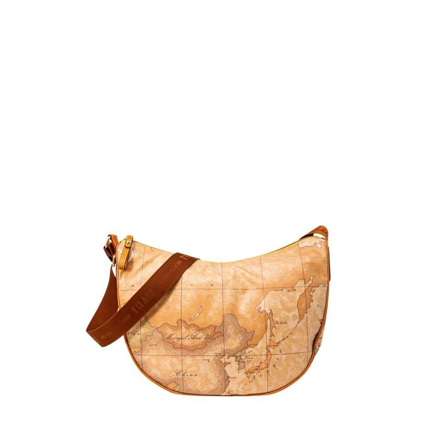 Alviero Martini Prima Classe Beige Cotton Keychain
