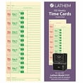 thumbnail image 1 of Lathem Time Universal Time Card, Side Print, 3 1/2 x 9, Bi-Weekly/Weekly, 2-Sided 100/Pack -LTHM2100, 1 of 3