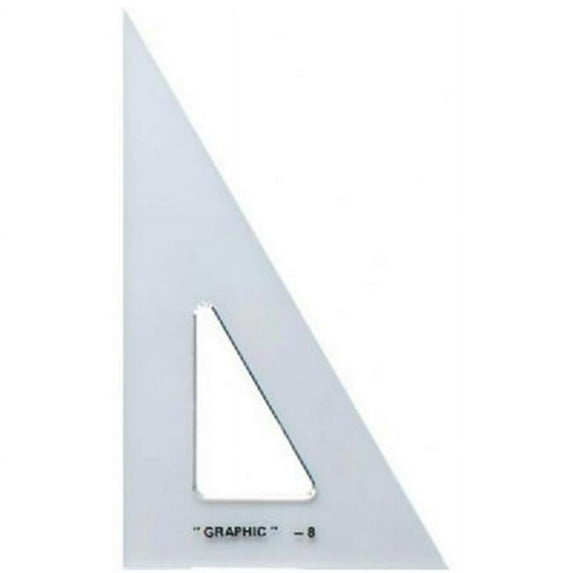 Alvin 10" Academic Transparent Triangle 30°/60°