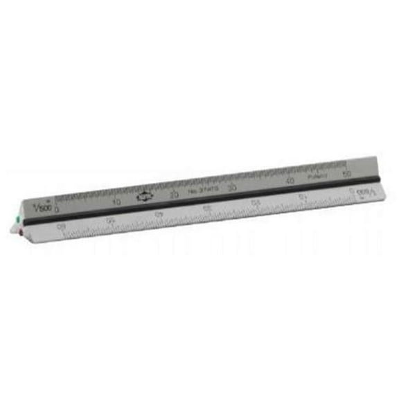 Alvin 10cm Mini Aluminum Metric Triangular Scale