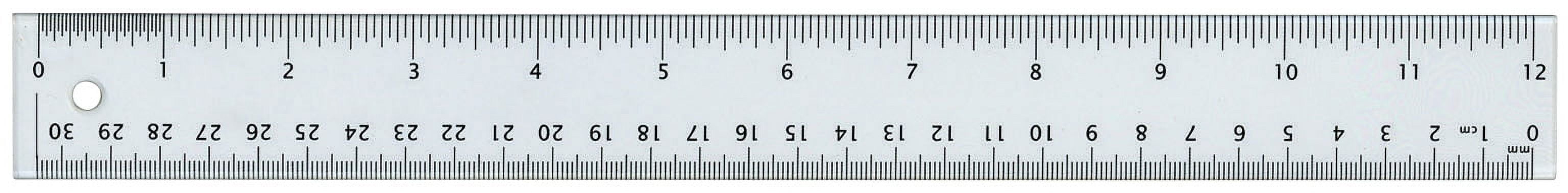 Alvin 12 Clear Acrylic Ruler