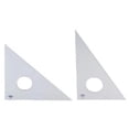 thumbnail image 1 of Alvin 12" Clear Professional Acrylic Triangle 30°/60°, 1 of 2