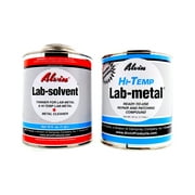 Alvin 24 oz Hi Temp Lab Metal Repair Compound and 16 oz Hi Temp Lab Solvent