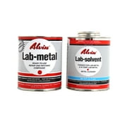 Alvin 24 oz Lab Metal & 16 oz Lab Solvent Dent Filler & Patching Compound Epoxy