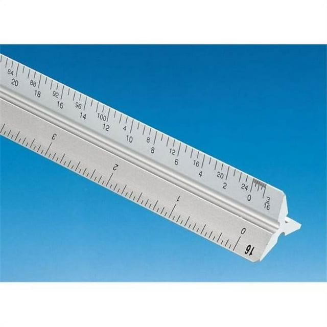 Alvin 30cm Aluminum Metric Triangular Scale