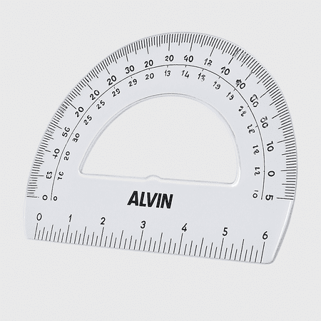 Alvin 6" Semicircular Protractors