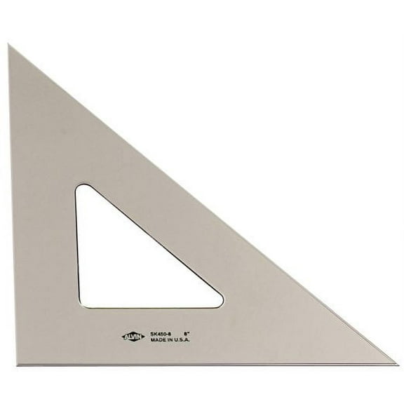 Alvin 8" Smoke-Tint Triangle 45°/90°
