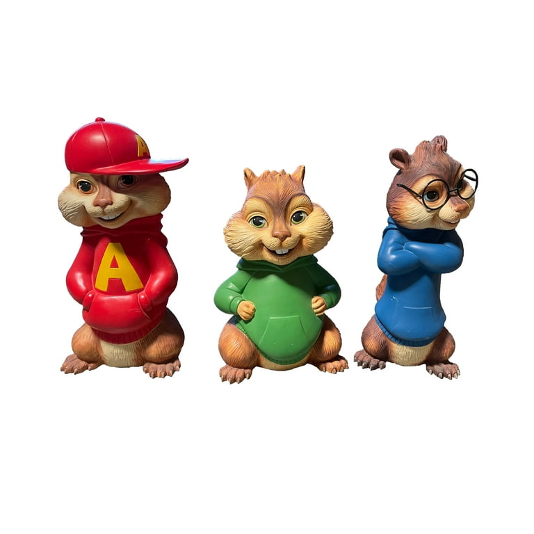 Alvin And The Chipmunks Set of 3 Life Size Statues Walmart