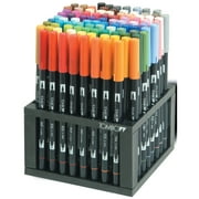 Alvin Dual Brush Pen Stand, Acrylic, 96 Count