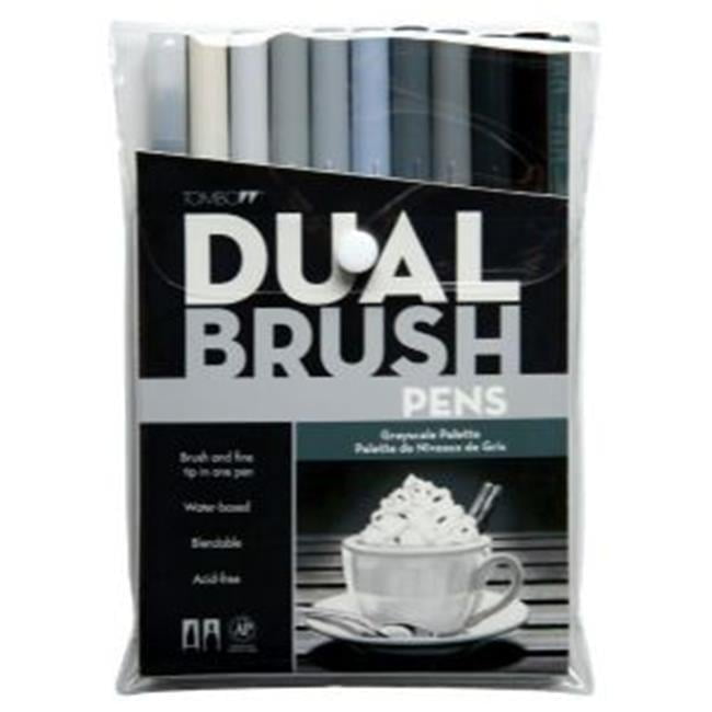 Alvin  Gray Scale Dual Brush Pen - Set of 12