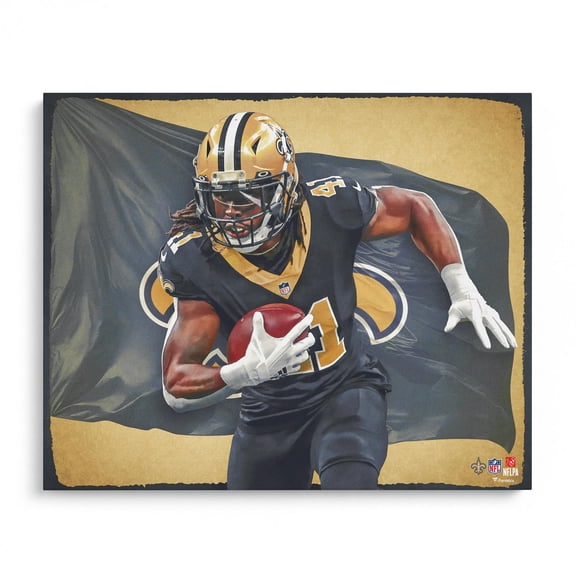 Alvin Kamara New Orleans Saints Unsigned 16" x 20" Photo Print - Designed by Artist Brian Konnick
