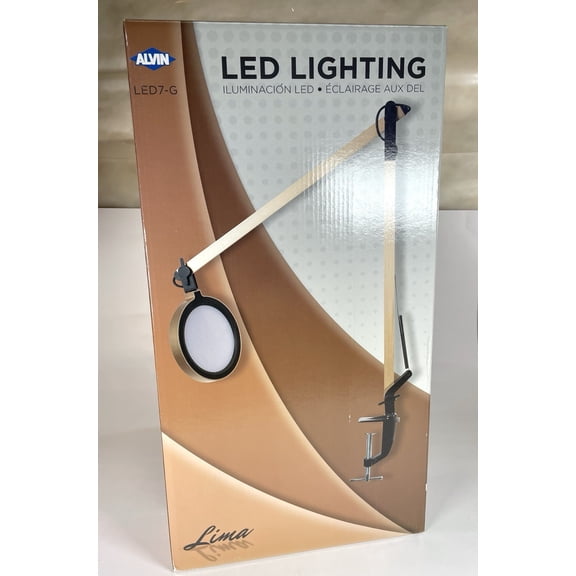 Alvin LED Desk Lamp Adjustable Swing Arm Desk Lamp w/Clamp Art Design Light RARE