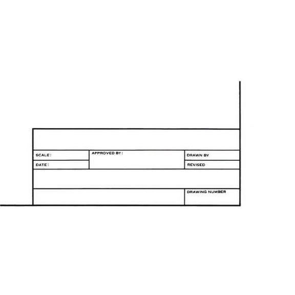 Alvin Tracing Paper with Title Block and Border 100-Sheet Pack 17 x 22