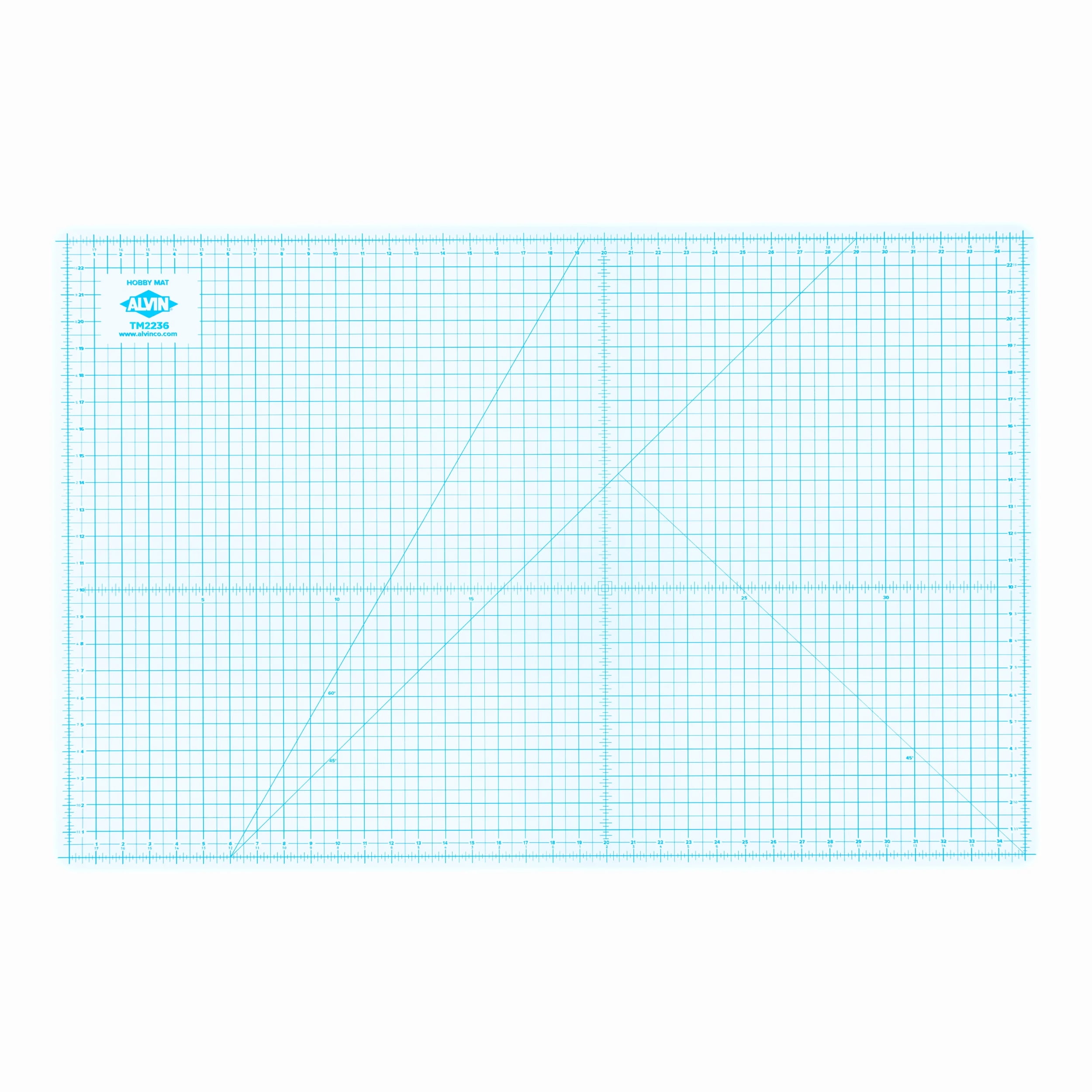 U.S. Art Supply 18 x 24 White/Blue Professional Self Healing 5-6 Layer Double Sided Durable Non-Slip Cutting Mat Great for
