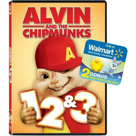 Alvin and the Chipmunks 1, 2, & 3 (DVD) (Disney)