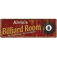 thumbnail image 1 of Alvin's Billiard Room Red Sign Game Room Pool 6x18 106180008122, 1 of 1