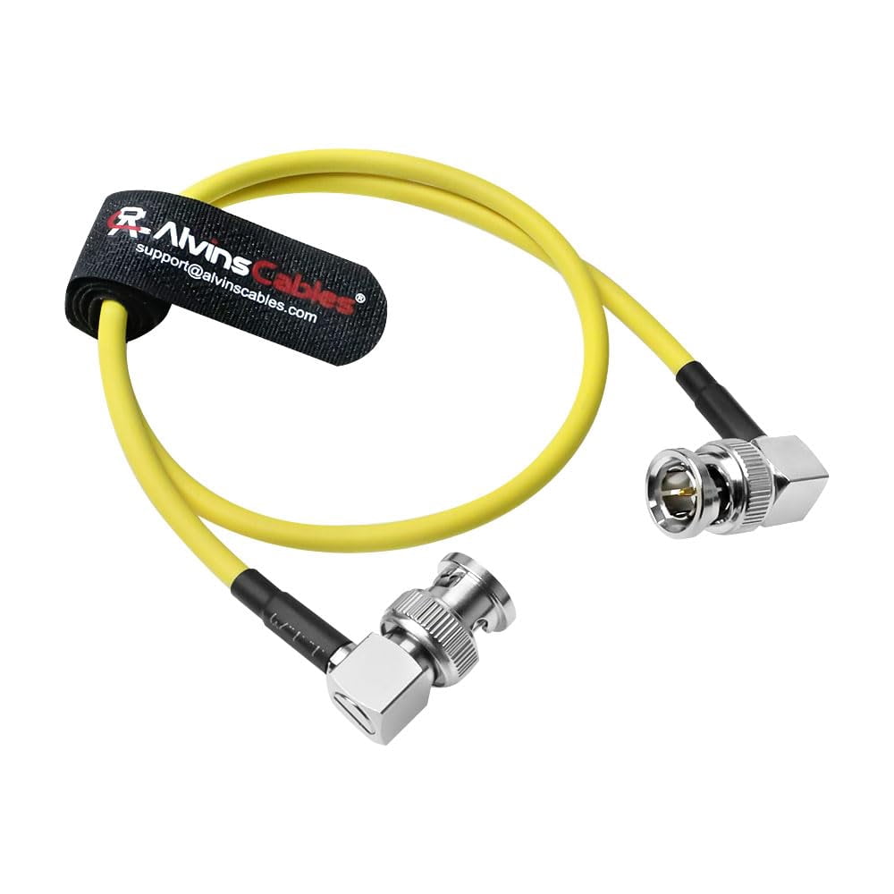 Monitor Wire Shield Alvin's Cables 12G SDI Flexible Coaxial Cable BNC Male to Male Right ...