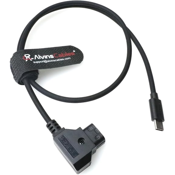 Alvin's Cables Dtap to USB-C Power Cable for DJI Focus Pro Motor, 2ft Ultra Soft D-tap to Type-C Enhanced Power for Tilta Nucleus Nano II Wireless Lens Control Motor