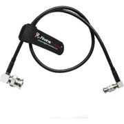 Alvins Cables Micro-BNC High-Density BNC to BNC 6G HD SDI Coaxial-Cable for Blackmagic-Video-Assist, Right-Angle 75 Ohm 50cm|19.7inches