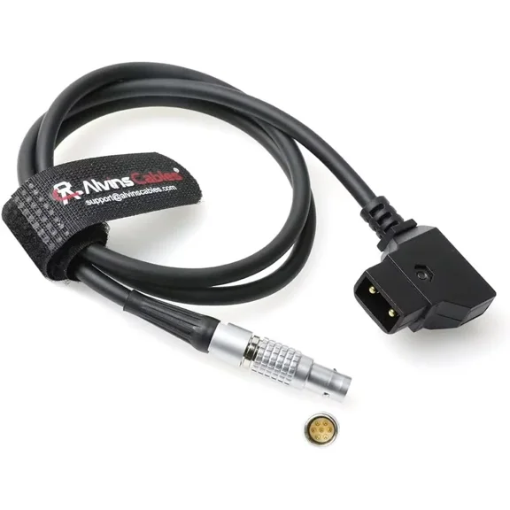 Alvins Cables Power Cable for DJI Focus Pro LiDAR, D-tap to 7 Pin Male Cable for DJI Focus Pro LiDAR to Transmission Cable Hub, 50cm|19.7inches