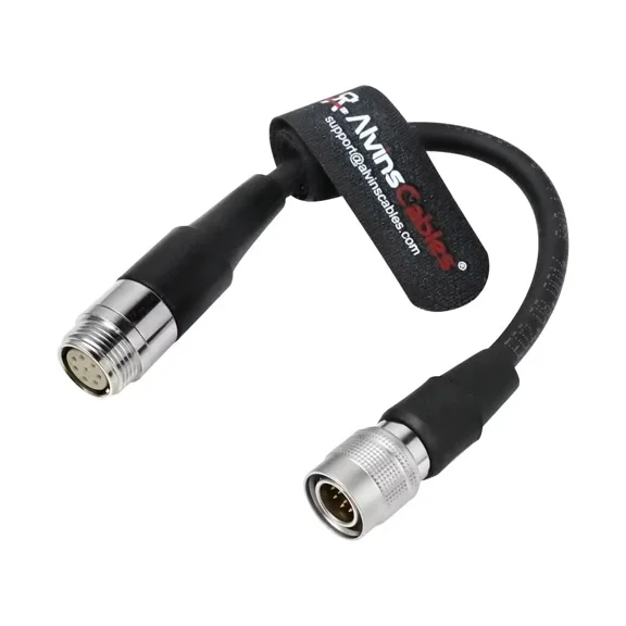 Alvin's Cables Servo Zoom Control Cable for Fujinon Servo Lenses, for Canon Zoom Controllers, Hirose 12-Pin to 8-Pin Adapter Cable 20cm| 7.9inches