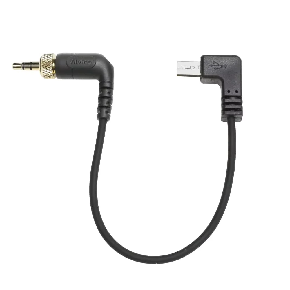 Alvin’s Cables Tentacle Timecode Cable for Sony FX3| FX30| A7S3| A1 Camera, Locking 3.5mm TRS to Micro USB Timecode Cable for Deity TC-1, for Tentacle SYNC E Timecode Generator 35cm| 13.8in