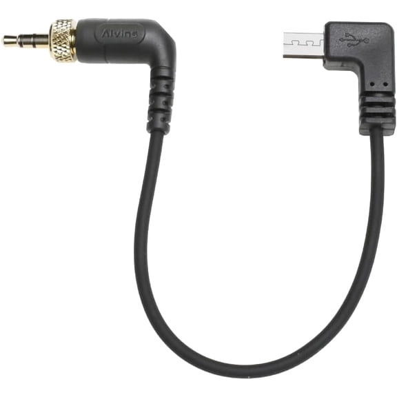 Alvin's Cables Tentacle Timecode Cable for Sony FX3| FX30| A7S3| A1 Camera, Locking 3.5mm TRS to Micro USB Timecode Cable for Deity TC-1,for Tentacle SYNC E Timecode Generator 35cm| 13.8in