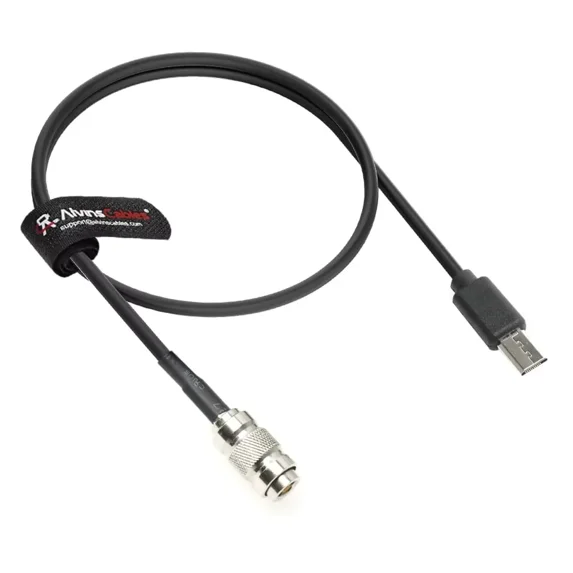 Alvin’s Cables Timecode Cable for Sony FX3| FX30| A7S3| A1 Camera, DIN to Micro USB Timecode Cable for Atomos UltraSync ONE 35cm| 13.8in