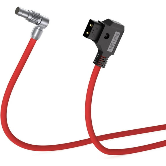 Alvins Cables Ultra Soft Power Cable for RED Komodo 6K Camera Rotatable Right Angle 2 Pin Female to D-tap 80cm|31.5inches