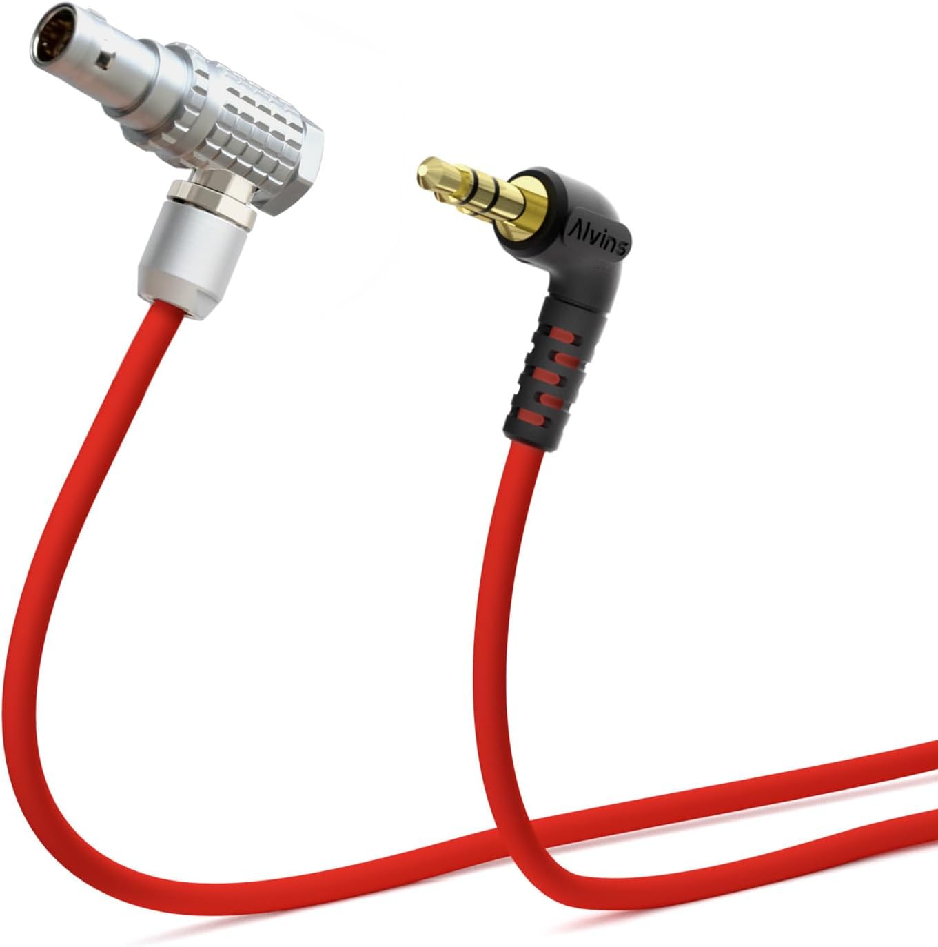 Alvin's Cables Ultra Soft Timecode Cable for RED Komodo, for RED V-Raptor 8K Camera, for Tentacle Sync 3.5mm TRS to EXT 9 Pin Male Cable 50cm| 19.7inches