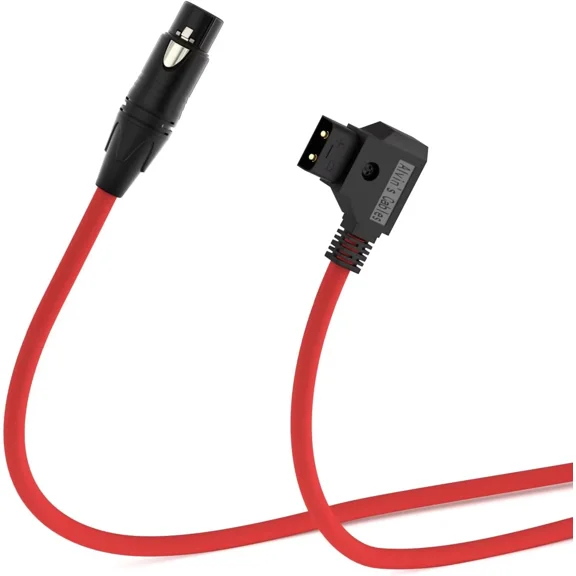 Alvin's Cables XLR 4 Pin Female to D-Tap Power Cable for Sony Venice F5 F55 SXS, for Panasonic Varicam, for Blackmagic URSA Mini Pro, Ultra Soft & Flexible, 1M/39.4inches