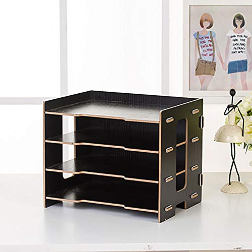 Metal Document Organizer File Tray – Desktop Office Desk Folder & Letter Holder 11 thumbnail image