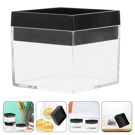 Alvinma 12Pcs Rock Display Case Clear Specimen Box Container Storage Mineral