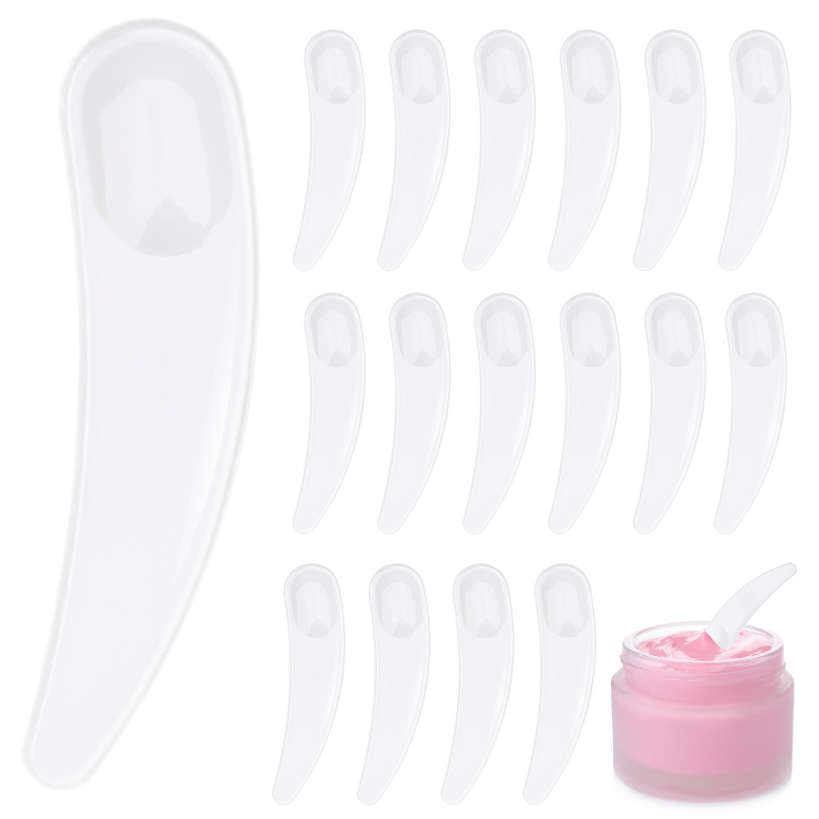 Alvinma 50 Pcs Mini Makeup Spatulas Cosmetic Spatulas Facial Cream Mask ...