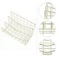 thumbnail image 1 of Alvinma Champagne Wire Magazine Rack for Desk Storage, 1 of 5