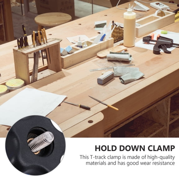 Raindrops Blue T-Track Clamp for Woodworking with High Clamping Force Made of Aluminum Alloy 1 Pc