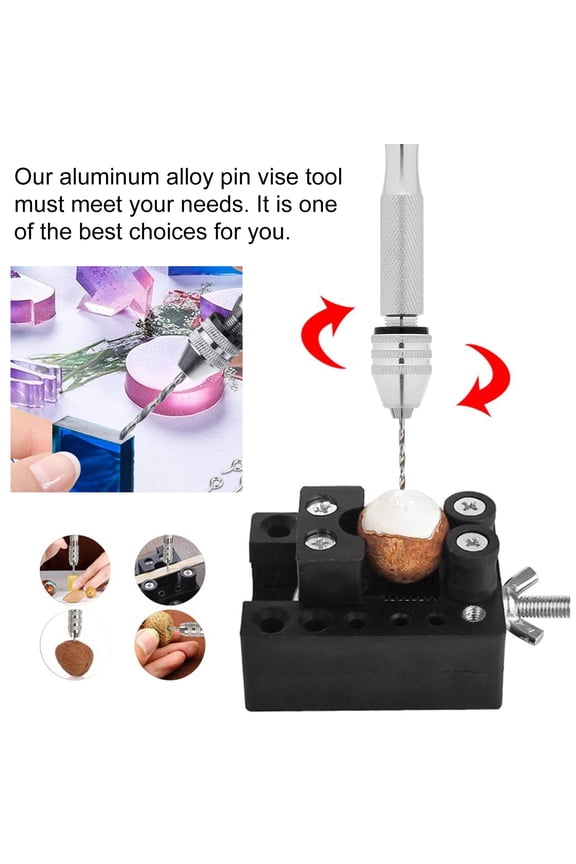 Alvinma Pin Vise Jewelry Tool Hand Drill for Jewelry Making and Watch Repair