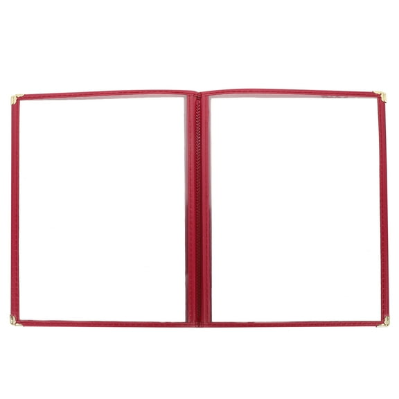 Alvinma Restaurant Menu Cover Price List Paper Insert Transparent Cookbook Holder