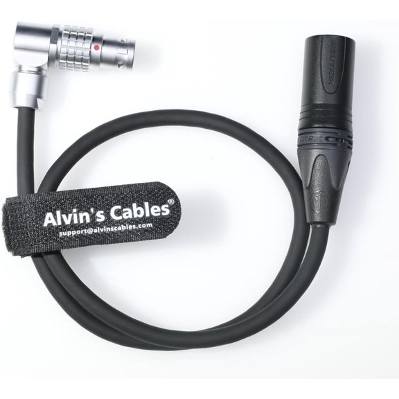 Alvins Cables Power Cable for Atomos NEON 31 17 24" for Monitor Recorder XLR 3 Pin Male to Right Angle 6 Pin Female for Atomos AtomX for Core Power Box 19V 50cm|19.7in