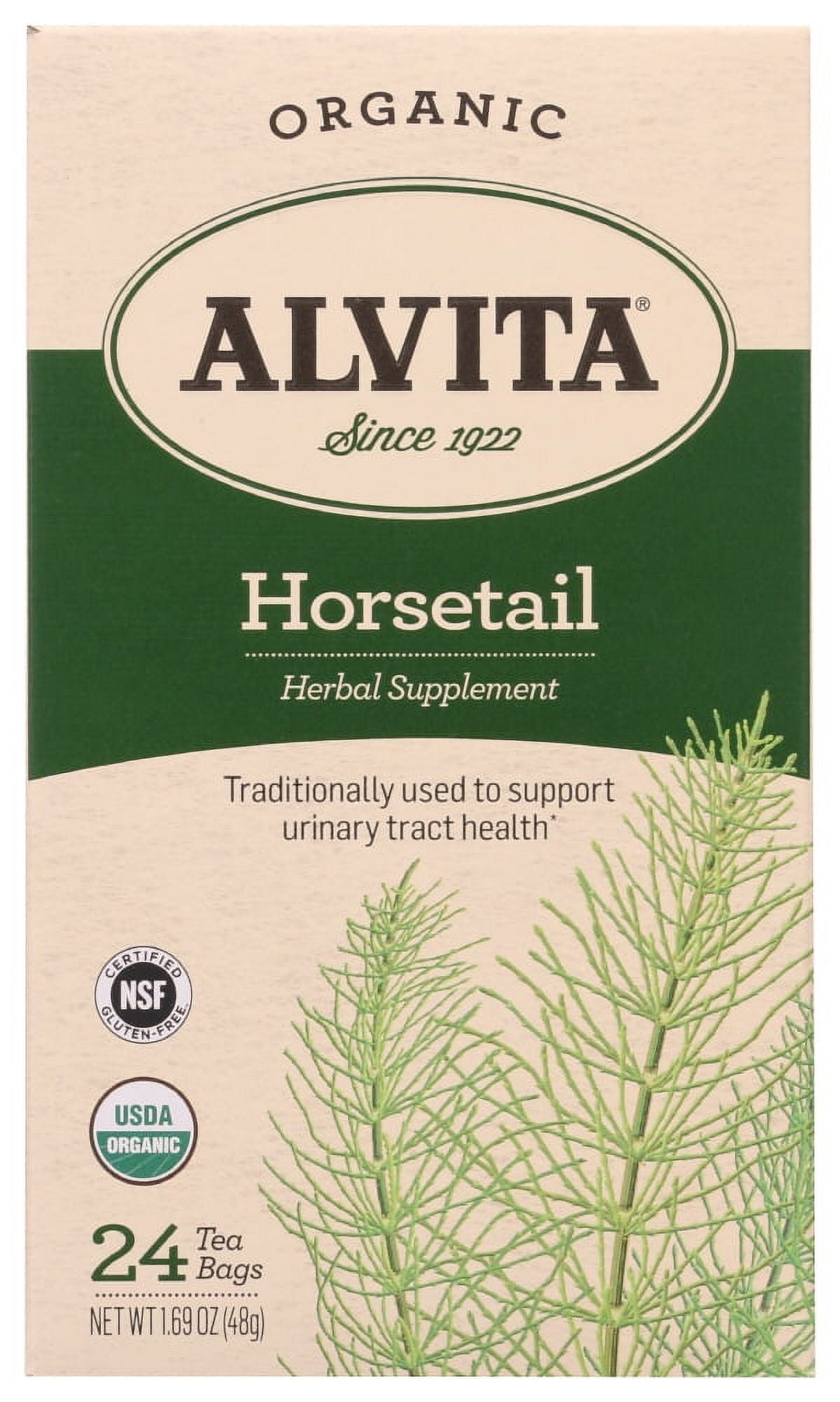 Alvita Organic Horsetail Tea Herbal Supplement, 24 Bag