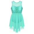 thumbnail image 1 of Alvivi Big Girls' Sequins Irregular Lyrical Ballet Dance Dress Performance Competition Dancewear Mint Green 8, 1 of 7