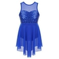 thumbnail image 1 of Alvivi Big Girls' Sequins Irregular Lyrical Ballet Dance Dress Performance Competition Dancewear Royal Blue 6, 1 of 7